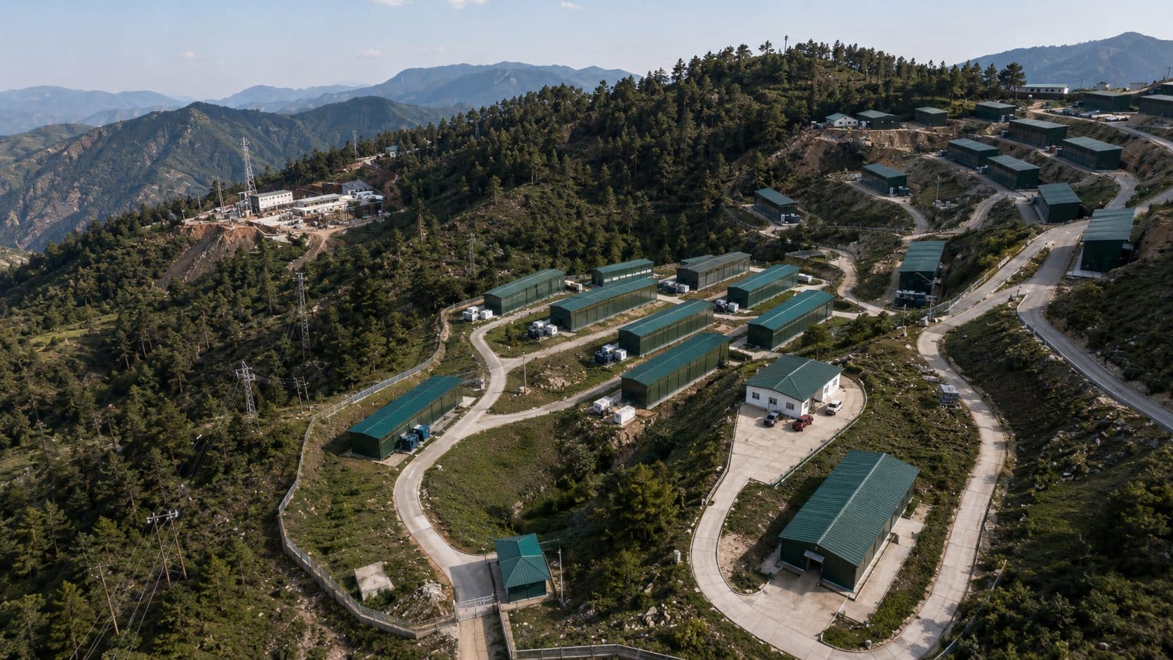GreenDigital Limited's renewable-powered computing campus on a forested Bhutanese mountain ridge
